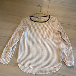 Polka dot shift blouse